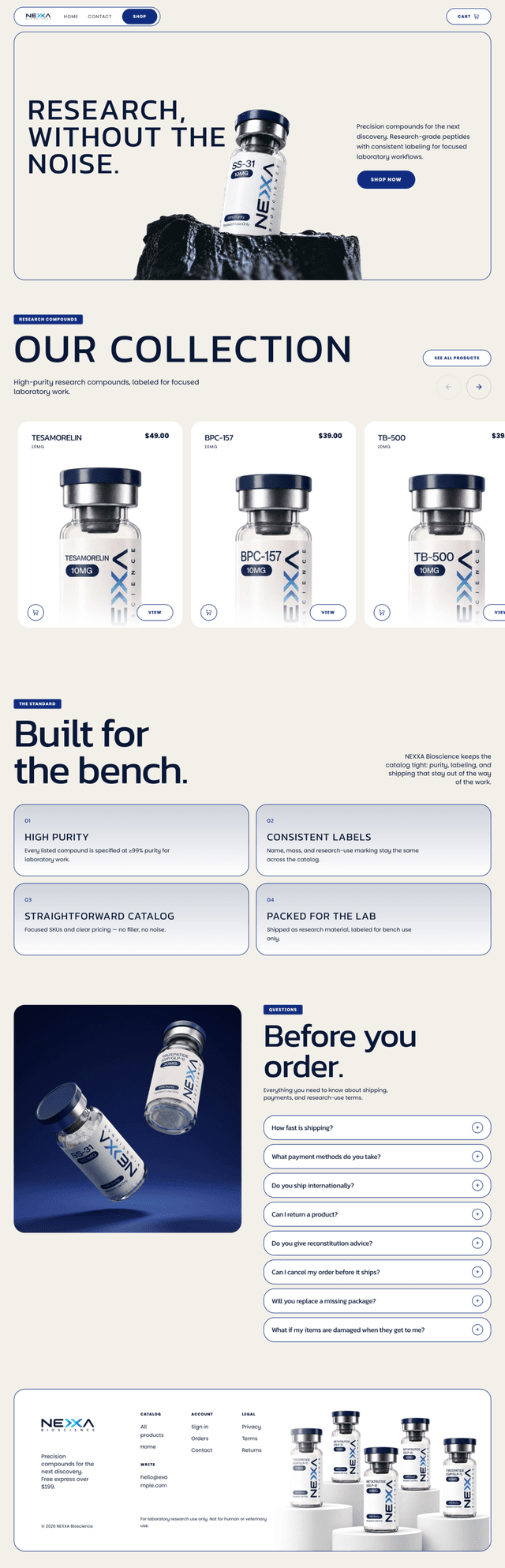 Nexa Pep website